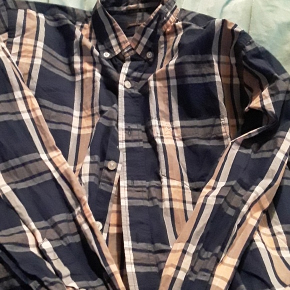Mens Nobal Mount plad button down - Picture 1 of 1